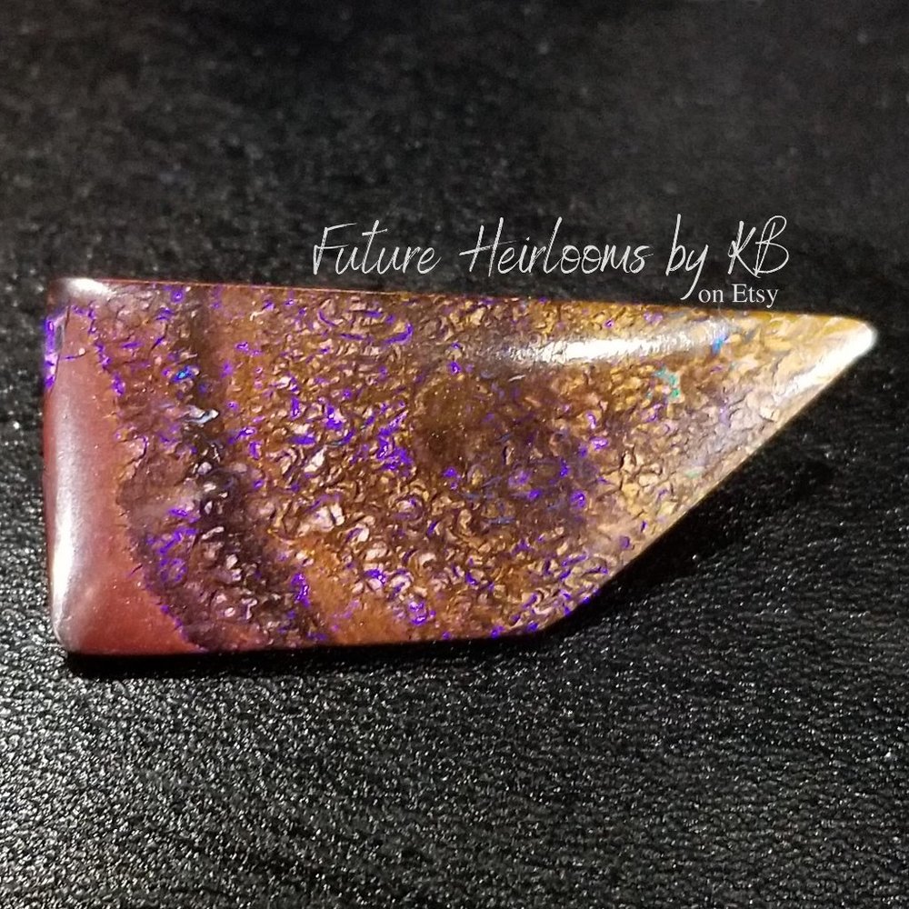 Australian Koroit Opal * 35.53 x 16.10 x 4.17mm * Purple boulder opal * LKO242TB